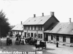 Nakskov station ca. anno 1900